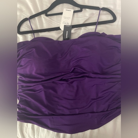 Body Contour Compression Corset Cropped Tube Top With Bra Cups - Picture 2 of 3